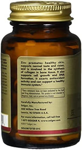 Solgar Zinc 50 Mg, 100 Tablets - Zinc for Healthy Skin, Immune System and Antioxidant Support- 100 Servings, 100 Count